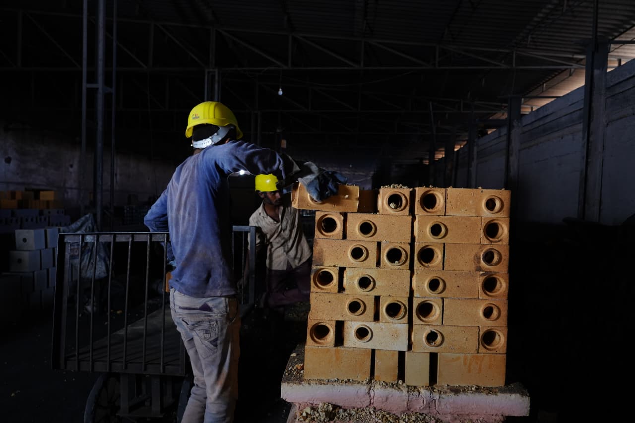 Refractory product close-up
