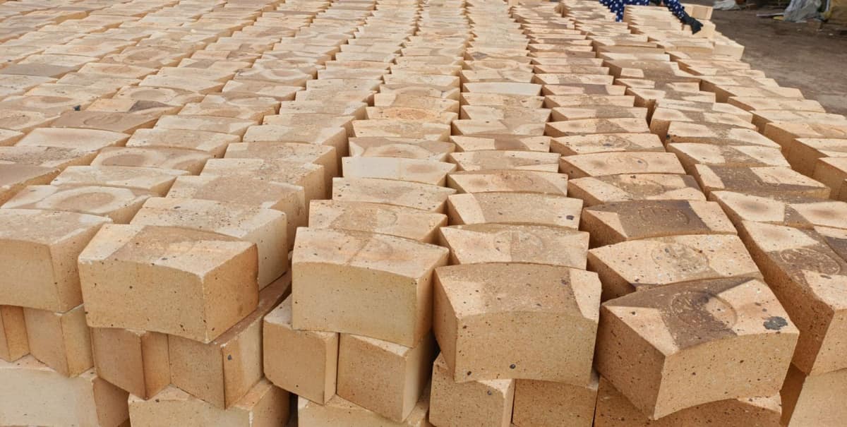 Cupola bricks stacked