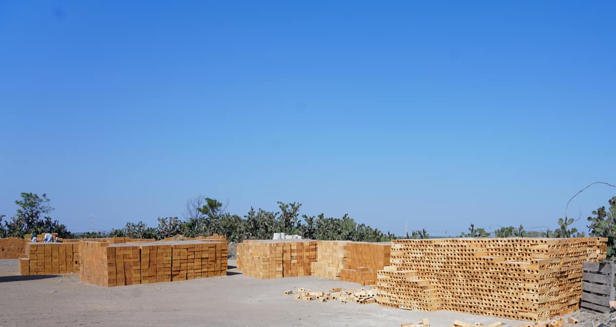 Industrial Refractory stacked at the plants